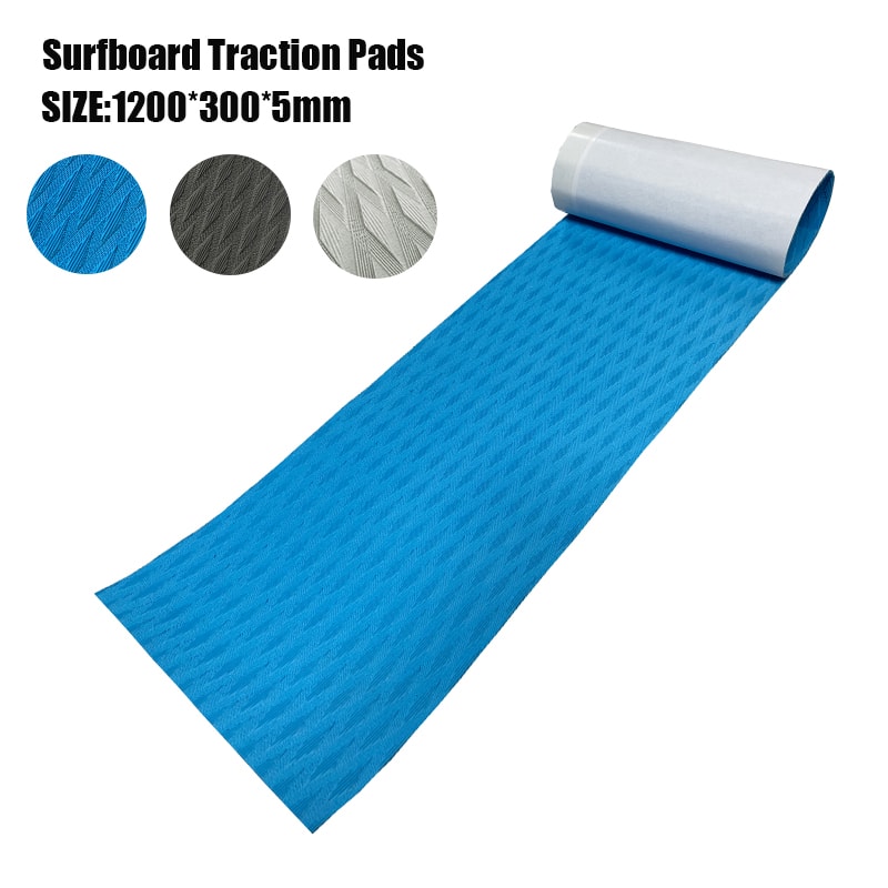 Premium Surfboard Traction Pad EVA Foam Grip Mat Non Slip Deck Pad for Kayak Boat and DIY Surfaces