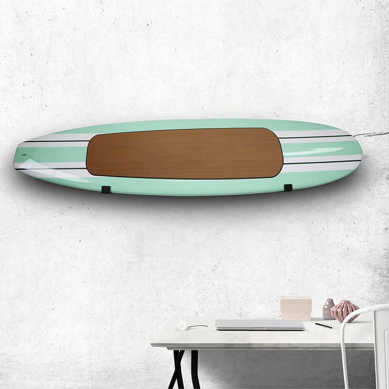 Aluminum Surfboard Wall Rack for SUP and Longboards Indoor Display Storage Set