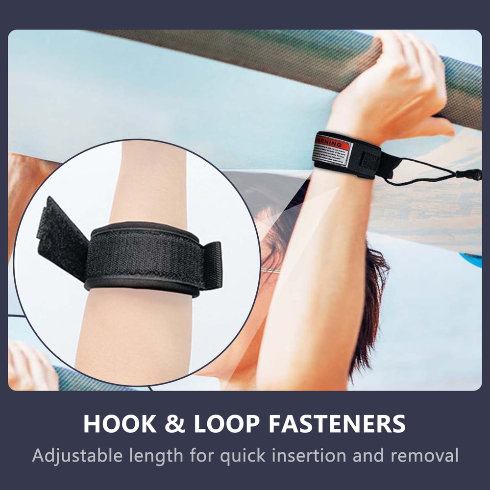 Coiled Surf Leash With Wrist Strap Secure Bodyboard Leash For Small To Medium Waves 4