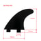 Medium Surfboard Fin Set for SUP and Surfboards Stable Paddle Board Fins