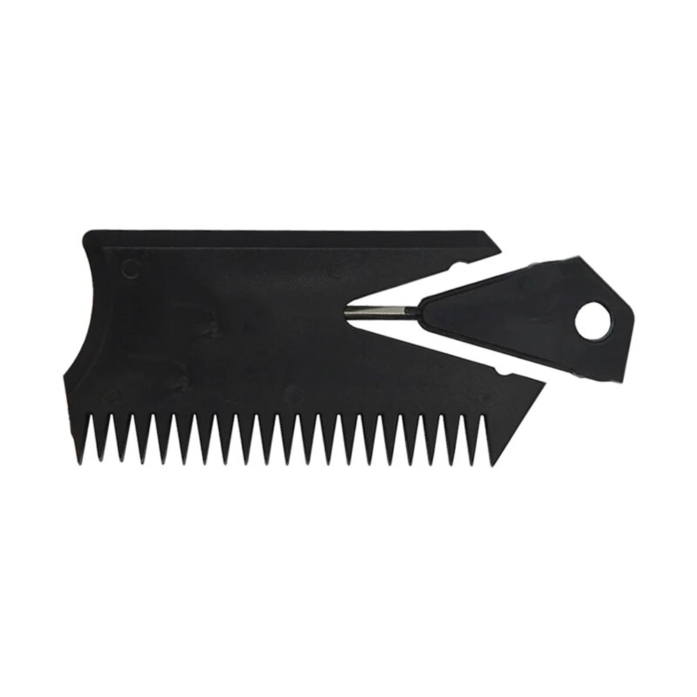 Premium Surfboard Wax Scraper & Comb with Keychain Detachable SUP Wax Remover Tool