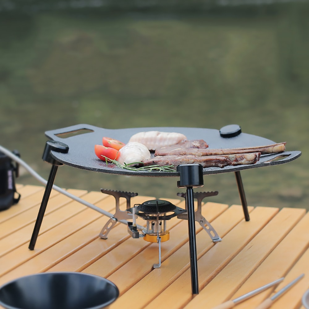 Portable Campfire Tripod Grill Stand with Adjustable Chain Pot Hanger