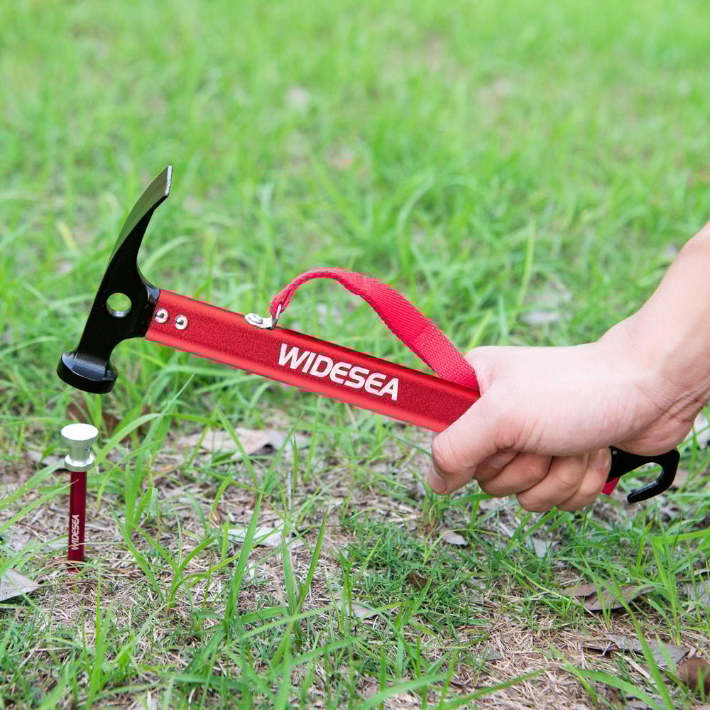 Widesea Ultralight Camping Hammer Multi Tool Tent Stake Driver