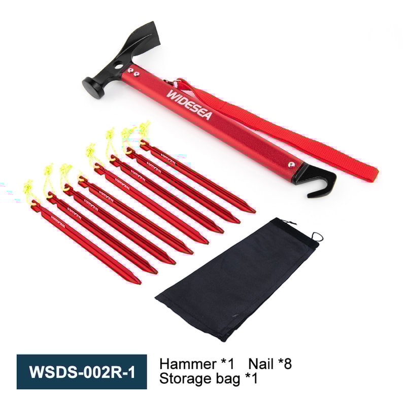 Widesea Ultralight Camping Hammer Multi Tool Tent Stake Driver