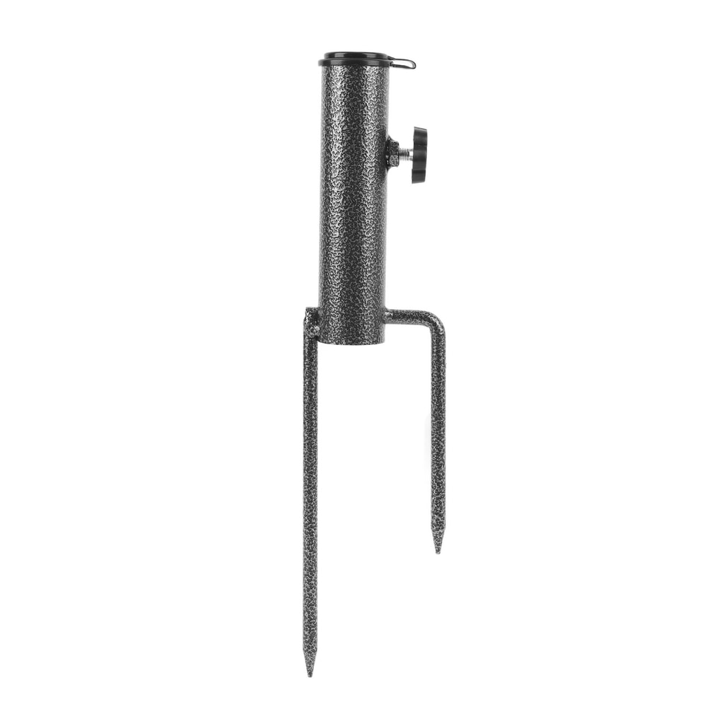 Heavy Duty Beach Umbrella Anchor Adjustable Metal Ground Holder for Sand Grass Patio