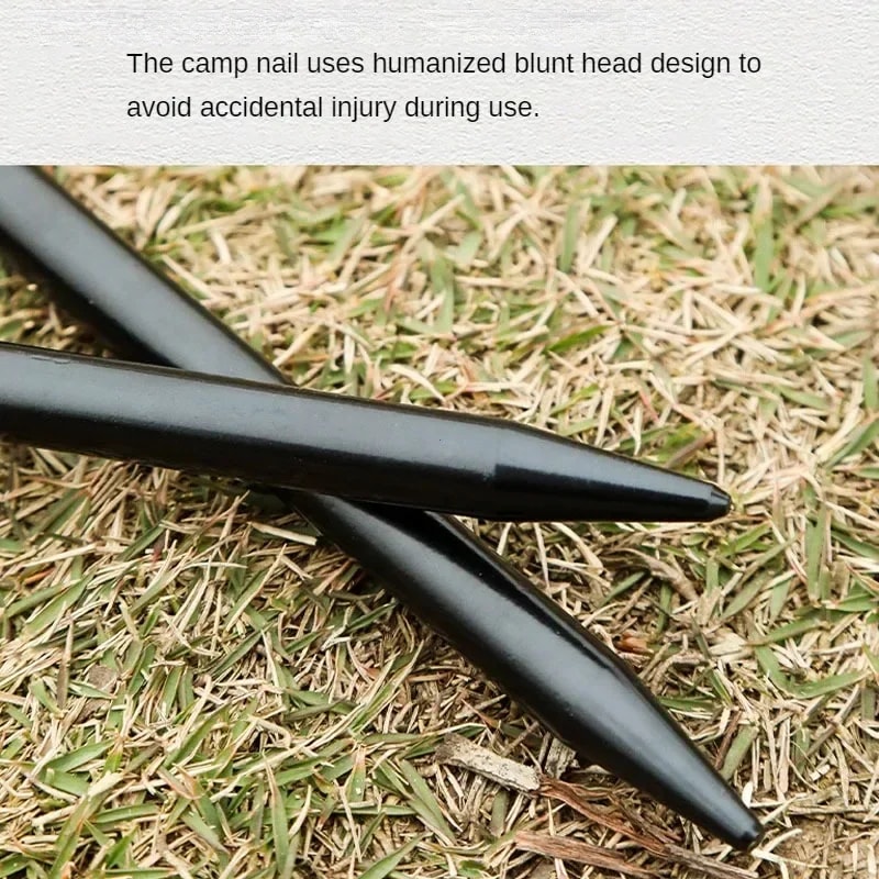Heavy Duty Steel Tent Stakes Set Camping Tent Pegs For Hard Ground With Steel Ground Anchors 3