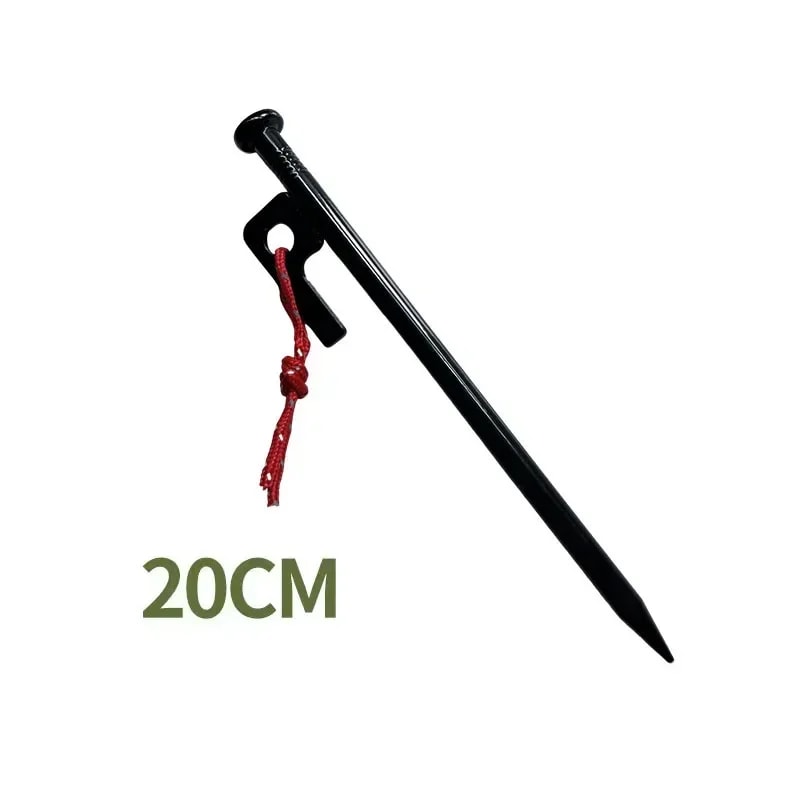 Heavy Duty Steel Tent Stakes Set Camping Tent Pegs For Hard Ground With Steel Ground Anchors 6