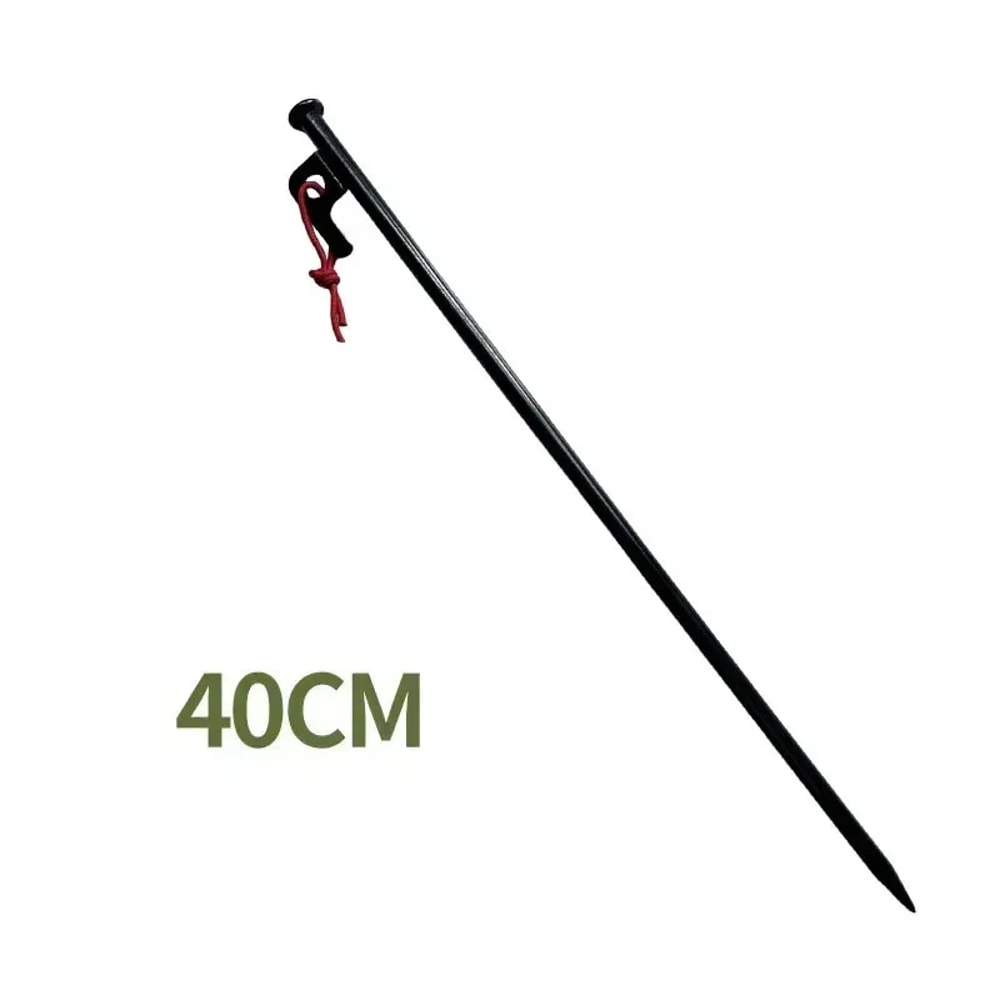 Heavy Duty Steel Tent Stakes Set Camping Tent Pegs For Hard Ground With Steel Ground Anchors 8