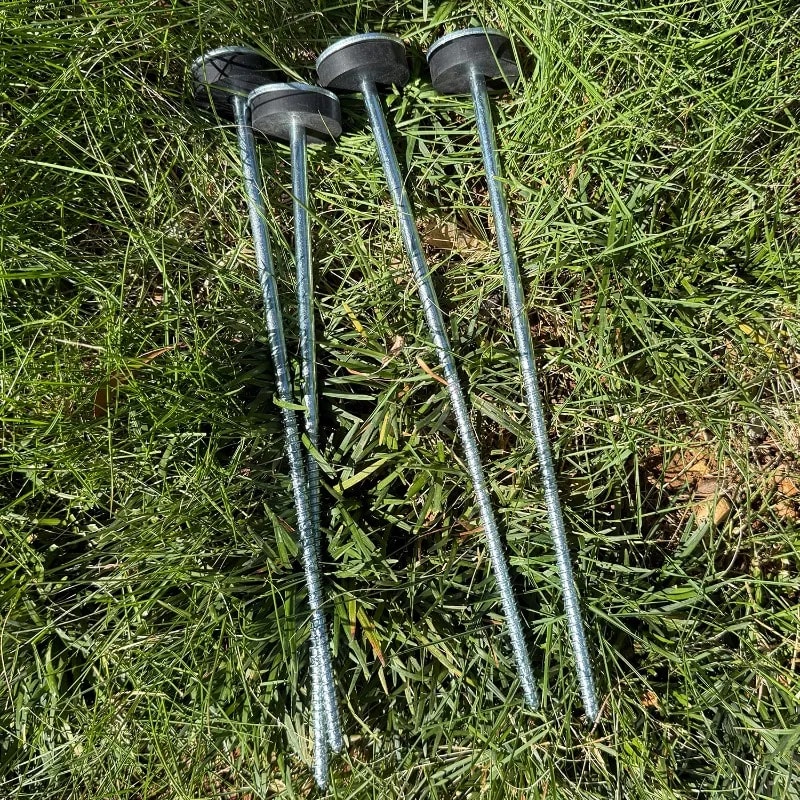 Heavy Duty Spiral Tent Stakes Unbreakable Ground Pegs For Camping And Hiking 3