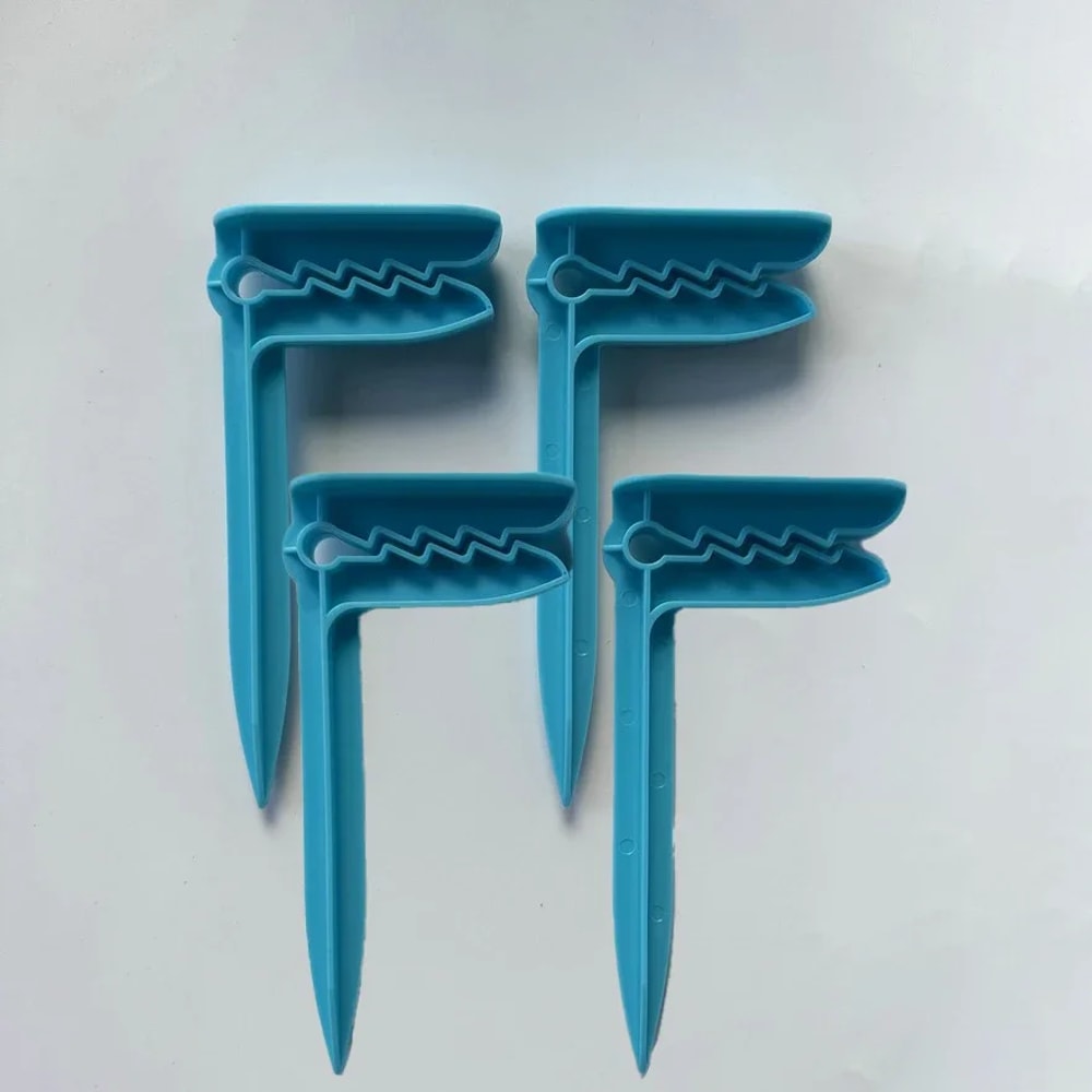 Beach Towel Clips & Sand Stakes Windproof Beach Towel Clips for Secure Outdoor Relaxation