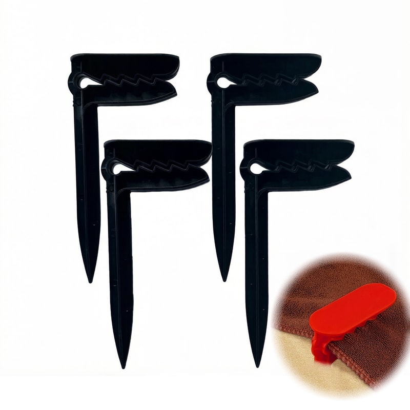 Windproof Beach Towel Clips Set Heavy Duty Picnic Blanket Camping Towel Clamps 0