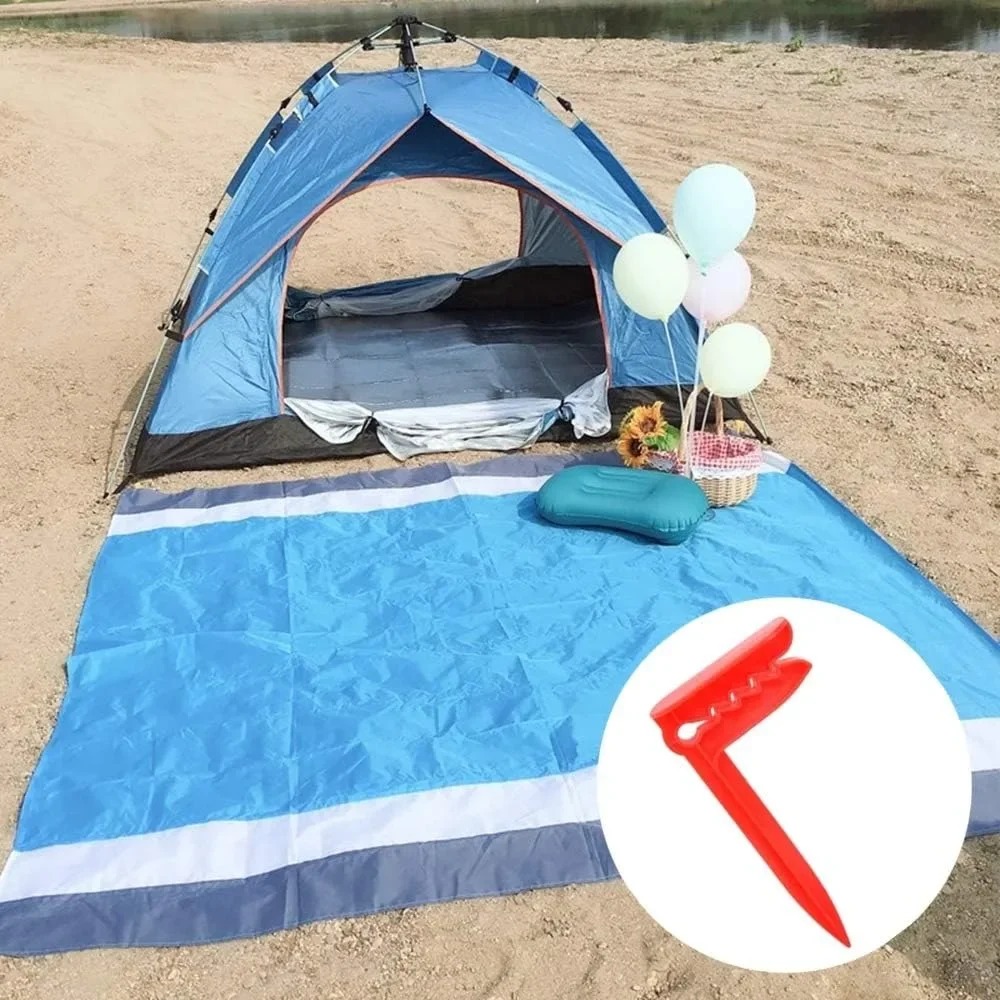 Windproof Beach Towel Clips Set Heavy Duty Picnic Blanket Camping Towel Clamps 2