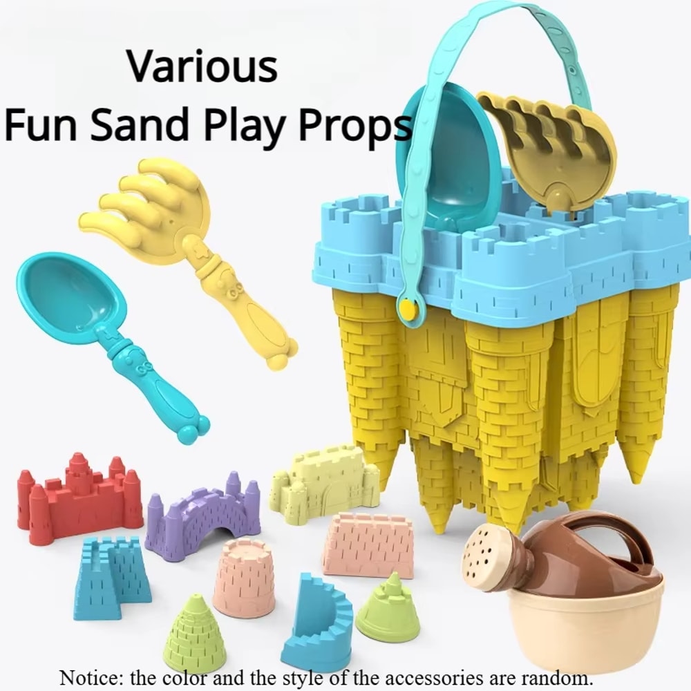 Beach Sand Castle Bucket Set For Kids Fun Outdoor Sandbox Toys 1