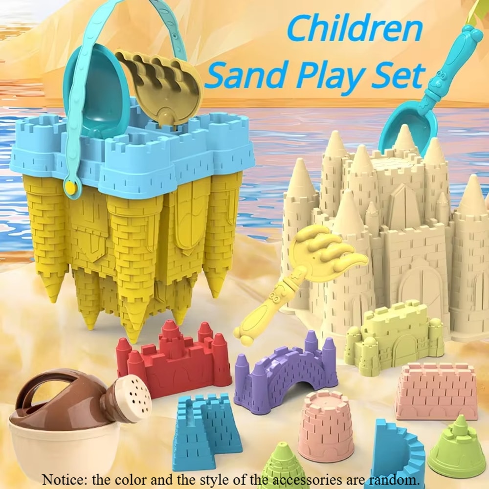 Beach Sand Castle Bucket Set For Kids Fun Outdoor Sandbox Toys 2