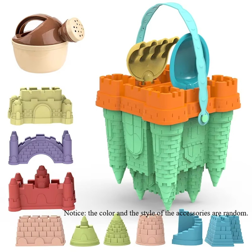 Beach Sand Castle Bucket Set For Kids Fun Outdoor Sandbox Toys 3