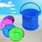 Collapsible Kids Sand Bucket Toy Portable Beach Play Bucket for Travel and Outdoor Fun