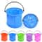 Collapsible Kids Sand Bucket Toy Portable Beach Play Bucket for Travel and Outdoor Fun