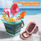 Collapsible Kids Beach Bucket Portable Sand and Water Toy Set