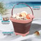 Collapsible Kids Beach Bucket Portable Sand and Water Toy Set