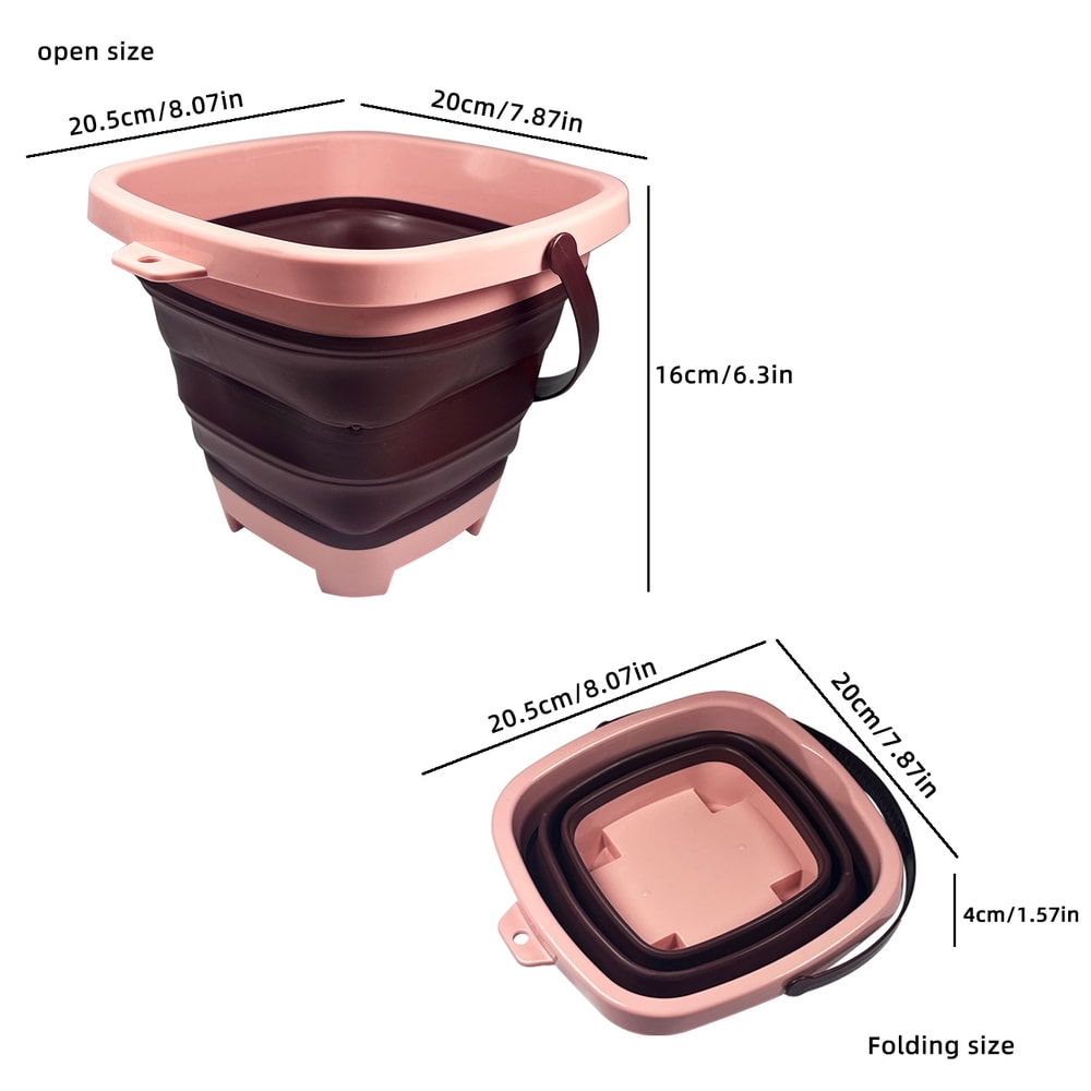 Collapsible Kids Beach Bucket Portable Sand and Water Toy Set