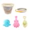 Foldable Kids Beach Bucket Set Travel Sand Toy Kit With Shovel 6