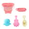 Foldable Kids Beach Bucket Set Travel Sand Toy Kit With Shovel 8