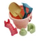 Kids Beach Sensory Bucket Set Sand Toys For Kids With Water Play Tools 6