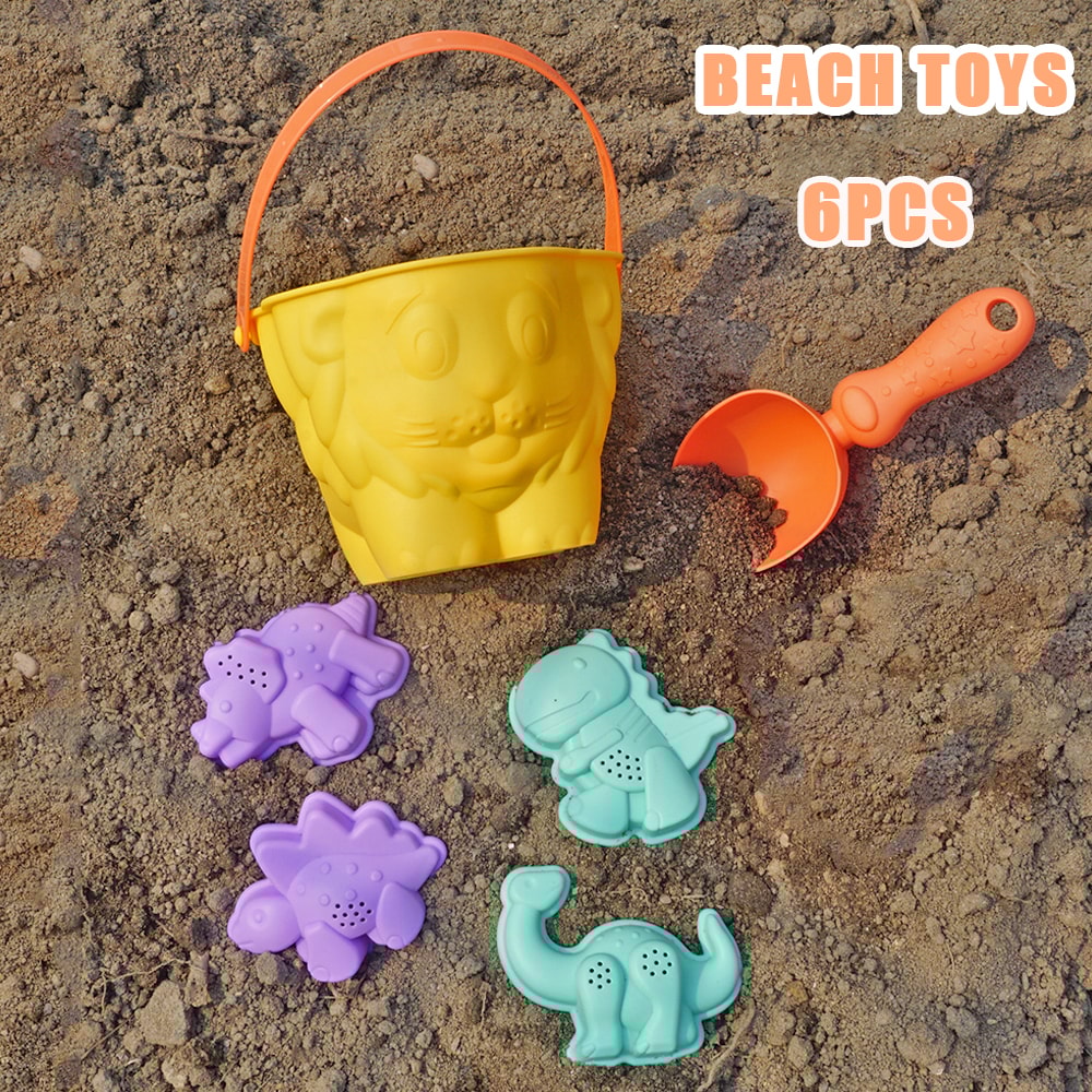 Dinosaur Beach Toy Set For Kids Sensory Sand And Water Play Kit 6