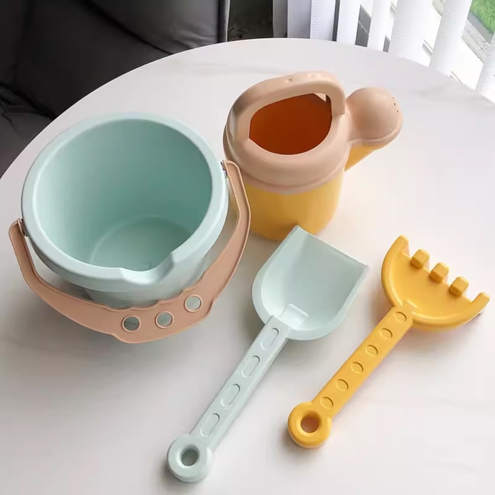 Eco Friendly Kids Beach Toy Set Bucket and Shovel Outdoor Sand Play Kit