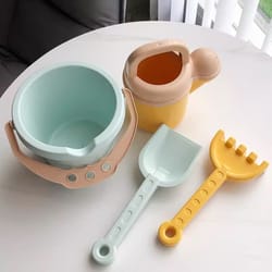 eco friendly kids beach toy set bucket and shovel outdoor sand play kit