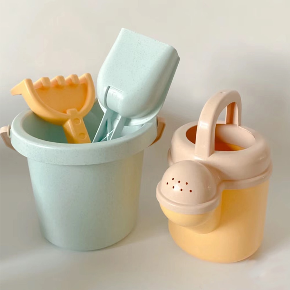 Eco Friendly Kids Beach Toy Set Bucket and Shovel Outdoor Sand Play Kit
