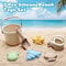 Kids Beach Toy Set with Silicone Sand Molds Creative Sand Castle Toys for Outdoor Play