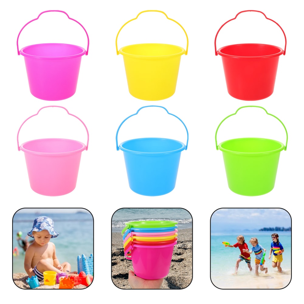 Kids Beach Bucket Set Sand Toys Portable Sand Play Set for Summer Outdoor Fun