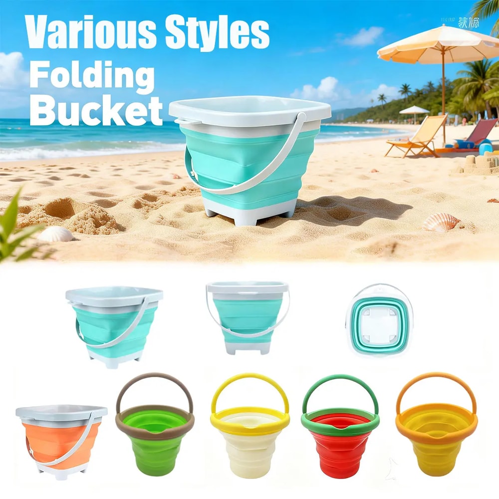 Kids Beach Sand Toy Set with Bucket Colorful Water Play Kit for Outdoor Fun