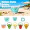 Kids Beach Sand Toy Set with Bucket Colorful Water Play Kit for Outdoor Fun