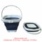 Collapsible Kids Beach Bucket Foldable Sand Pail for Travel & Outdoor Water Play