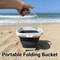 Collapsible Beach Bucket For Kids Foldable Sand Pail Travel Water Toy 3