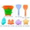 Collapsible Kids Beach Toy Set With Folding Bucket Sand Play Kit 5