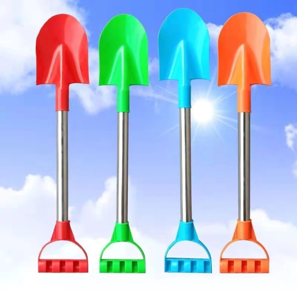 Kids Beach Shovel Stainless Steel Sand Digging Toy Durable Outdoor Play Tool