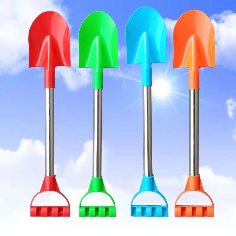 Kids Beach Shovel Stainless Steel Sand Digging Toy Durable Outdoor Play Tool