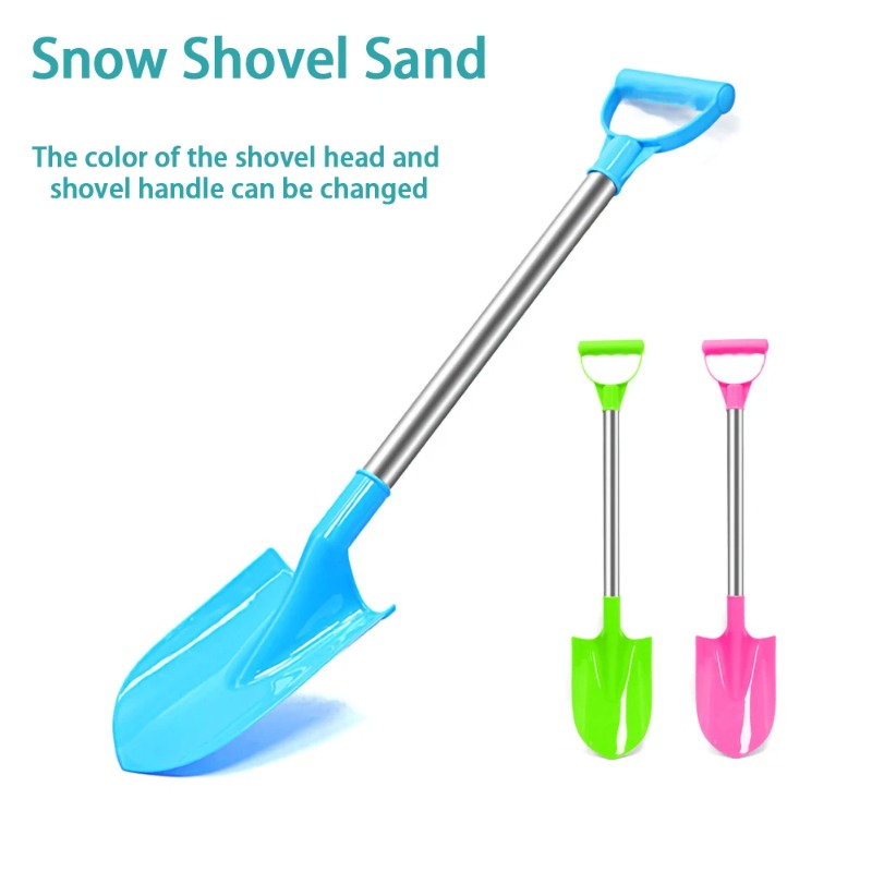 Kids Beach Shovel Stainless Steel Sand Digging Toy Durable Outdoor Play Tool