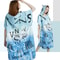 Quick Dry Surf Poncho Towel Hoodie for Adults Microfiber Beach Changing Robe