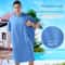 Quick Dry Surf Poncho Hooded Beach Towel Changing Robe For Adults 2