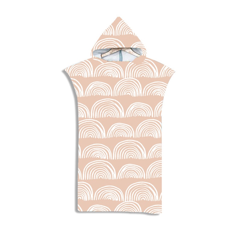 Quick Dry Hooded Towel Poncho Microfiber Beach Bathrobe for Adults