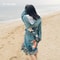 Ultra Absorbent Hooded Beach Towel Poncho Quick Dry Microfiber Swim Changing Robe