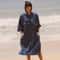 Quick Dry Surf Poncho Changing Robe With Hood For Women Beach Swim Cover 2