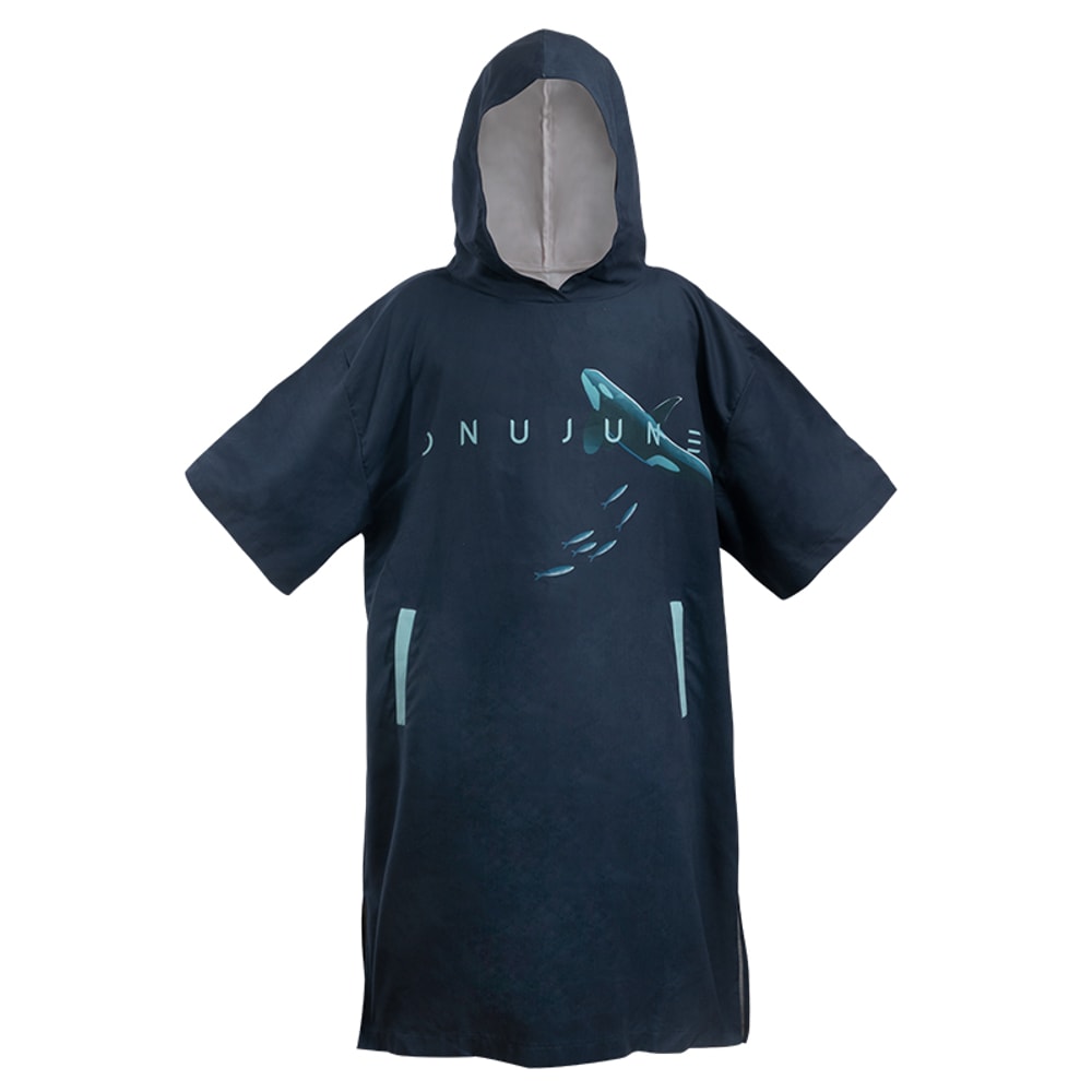 Quick Dry Surf Poncho Changing Robe With Hood For Women Beach Swim Cover 5