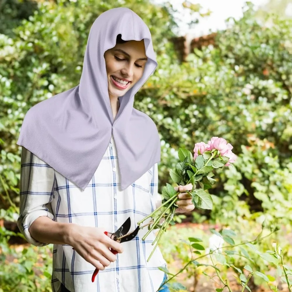 Cooling Hoodie Towel Quick Dry Sports Towel with UV Protection for Outdoor Fitness & Travel