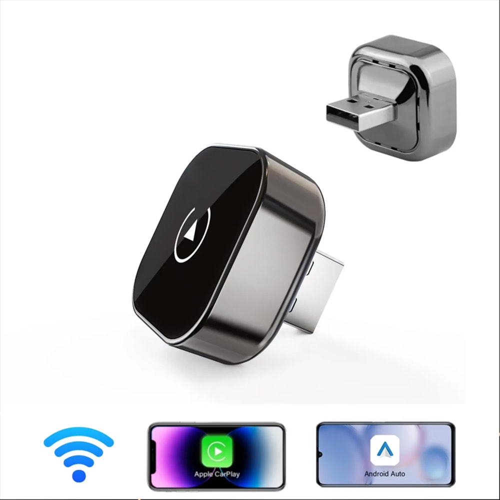 Wireless CarPlay Adapter & Android Auto Dongle Fast Connect Smart Car Box