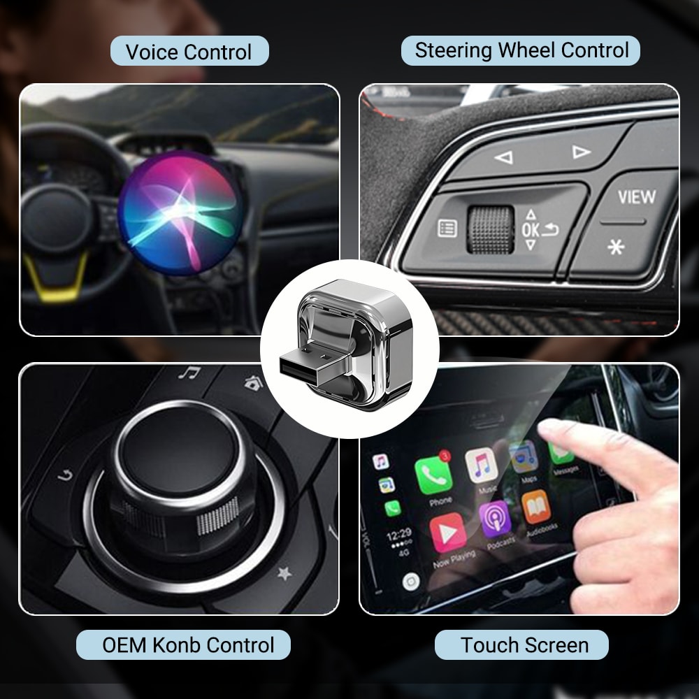Wireless CarPlay Adapter & Android Auto Dongle Fast Connect Smart Car Box